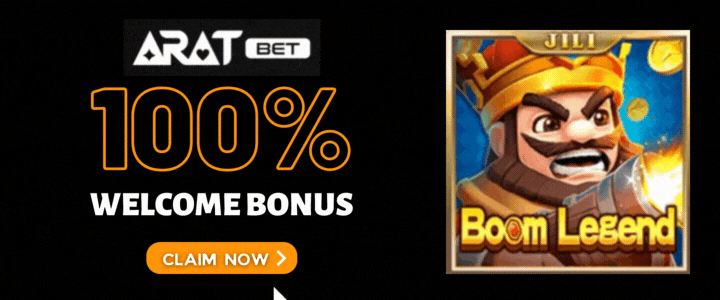 Aratbet 100 Deposit Bonus - Boom Legend